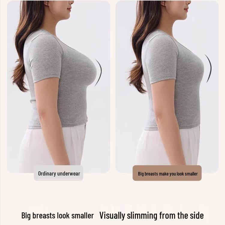 Seamless Full Coverage Lift Bra: Large Bust Support, Anti-Sagging, Shaping, Thin Summer Wear.