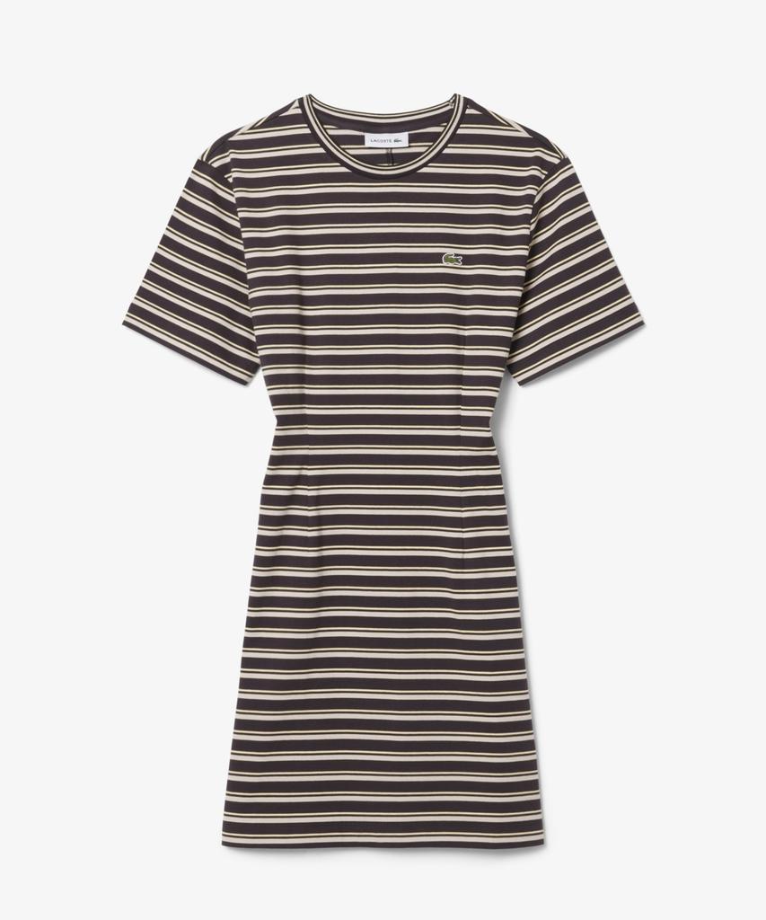 Женское платье-футболка Lacoste с мультиполосками Ef0263-56G 4Bv