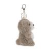 Apricot Lamb Cuddly Bear, Cute Soft Keychain Plush Toy, Perfect for Boys and Girls, Fits Kids' Backpacks and Purses, 11cm
