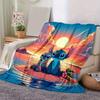 1pc Stitch Printing Blanket - Soft, All-Season Throw for Office Blanket,  | Personalized Gift with Adorable Cartoon Design