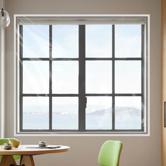 Зимняя изоляционная штора Прозрачная тепловая штора Оконный экран Самоклеящаяся защитная пленка для окон Оконный брезент Keep