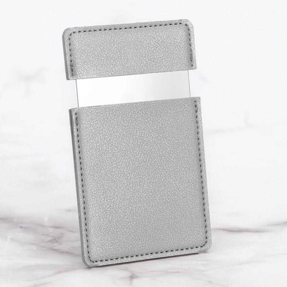 Карманное зеркало из искусственной кожи, косметические инструменты, маленькое зеркало, высококачественное зеркало для макияжа