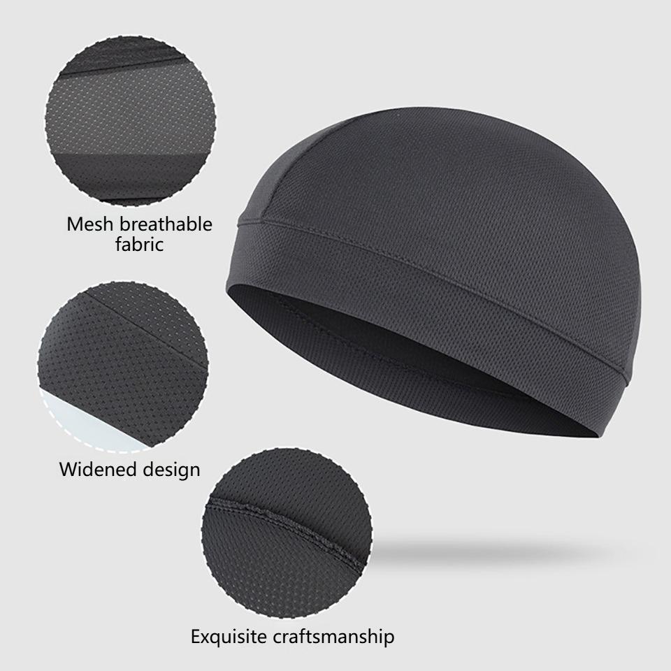 1Pcs Summer Breathable Mesh Cycling Cap Quick Dry Bike Helmet Liner Motorcycle Running Sports Hat Mesh Breathable Unisex