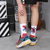 Расписные баскетбольные носки средней длины в корейском уличном стиле – модные креативные спортивные носки для пар и мужчин