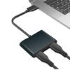 Видеоадаптер 5 Гбит/с для телефона, телевизора, ноутбука, USB 3.0 на двойной HDMI-совместимый, конвертер PD, 3 в 1, USB-хаб