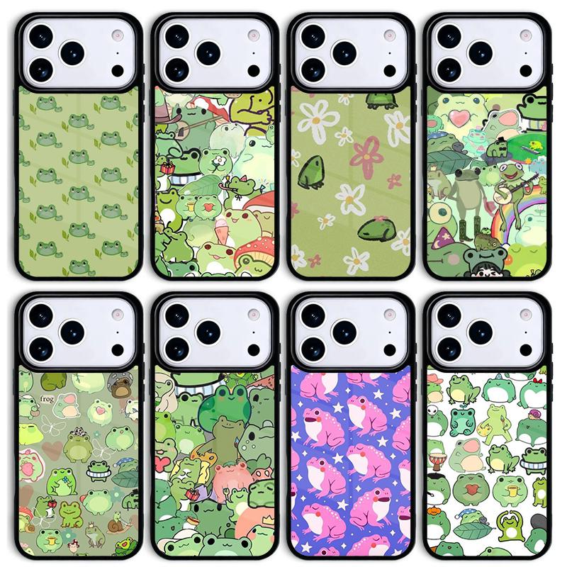 Frog Animals Mobile Phone Case for IPhone 17 AIR 16pro Max 15 14 13 12 11 Bumper Cover