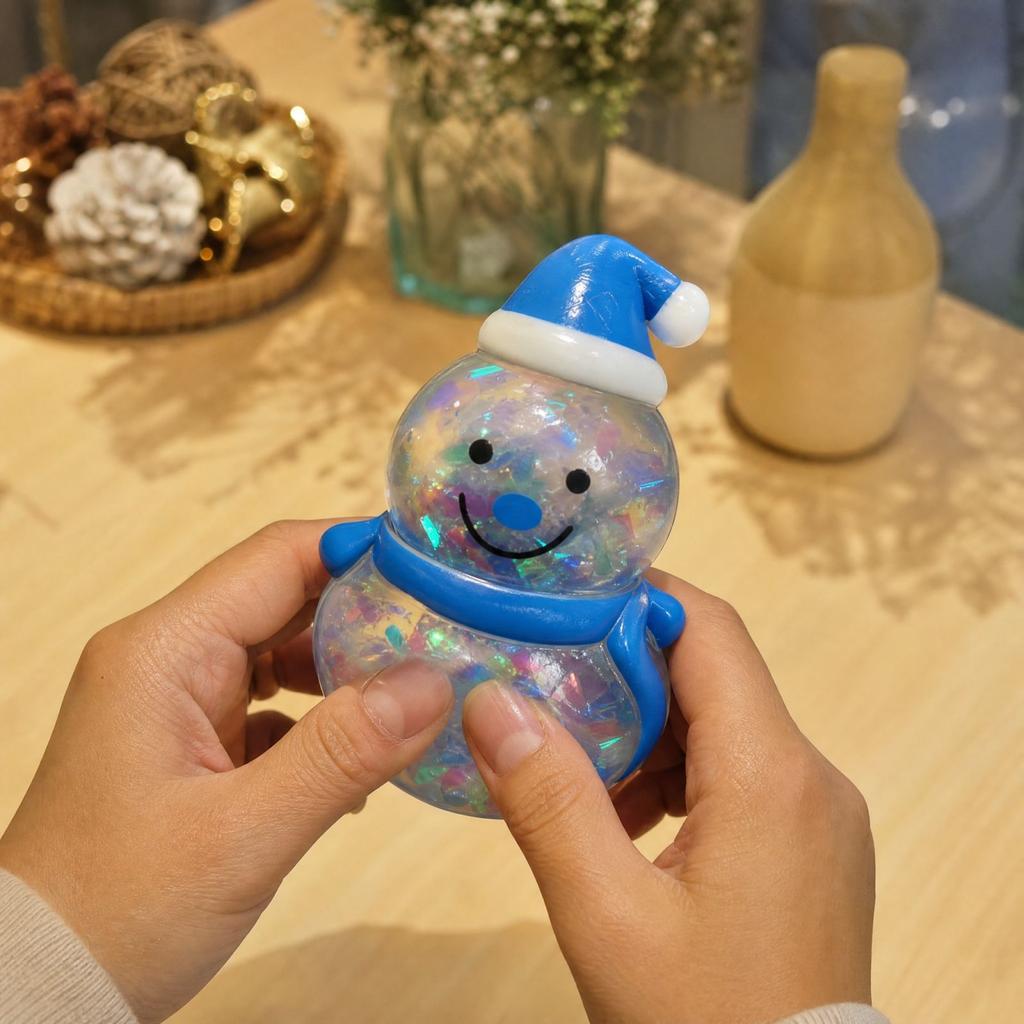 Игрушка Снеговик из блестящей мальтозы, случайный выбор
