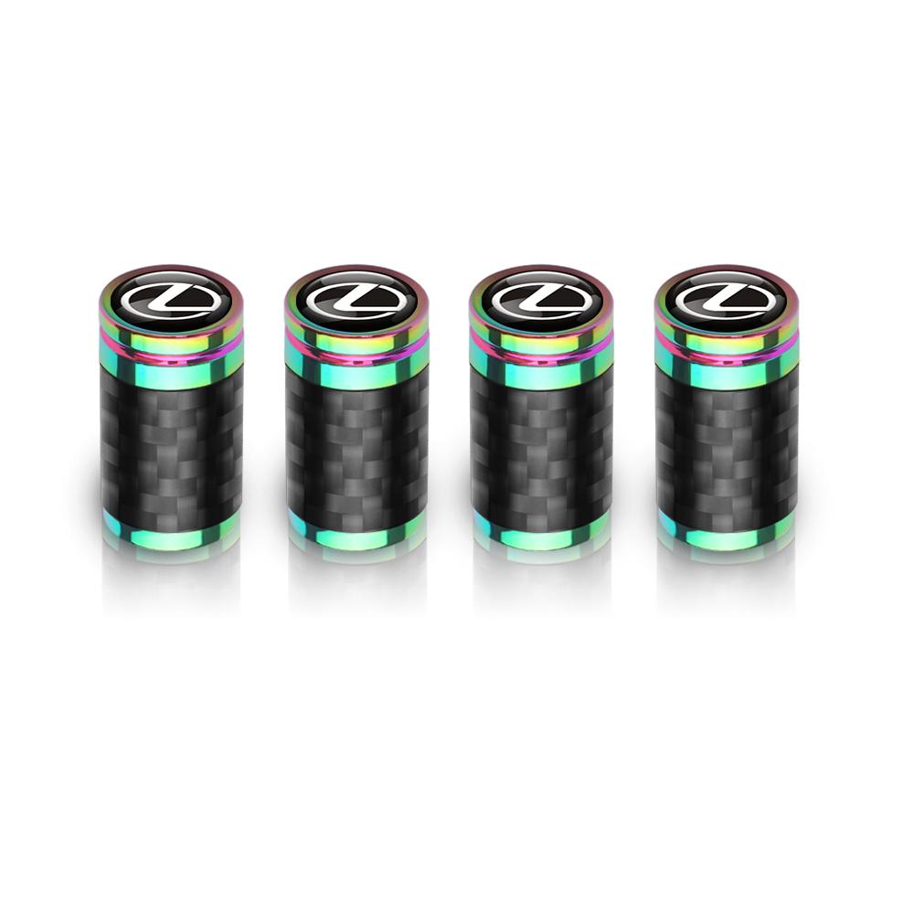 4Pcs Carbon Fiber Wheel Tire Valve Stem Air Caps Car Stying For Lexus ES300 RX330 RX300 GS300 IS250 IS200 CT200h IS300 NX RXCE7