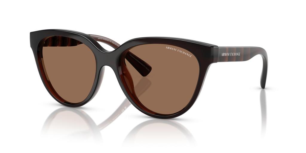 Солнцезащитные очки 0AX4148SU SHINY TRANSPARENT BROWN 56 [Armani Exchange]