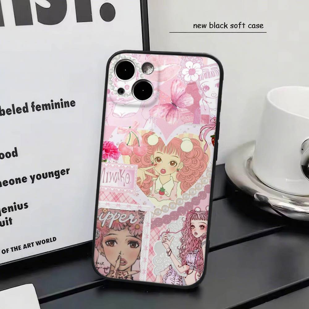 Кавайная M-Miwako Sakurada Аниме P-Paradise Kiss Чехол для телефона Силиконовый Мягкий Для IPhone 17 Air 16 15 14 13 12 11 Plus Pro Max Plus