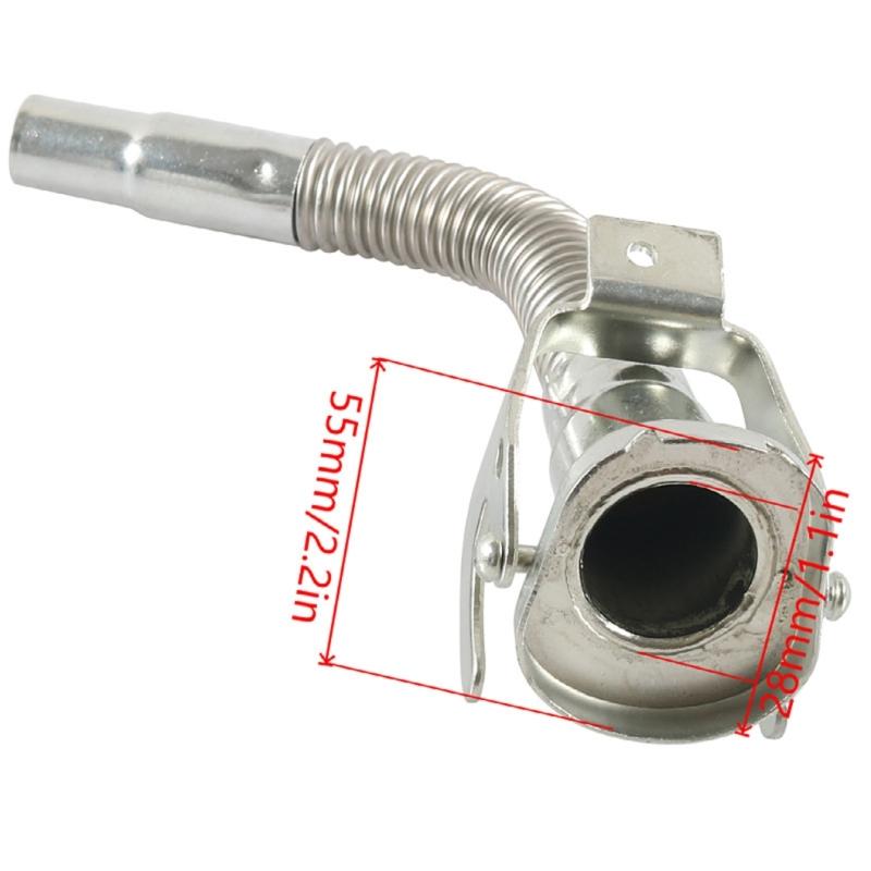 Flexible Handbellows Fuel Nozzle 2 Pieces Long-lasting Stainless Steel Nozzle For Jerry Can Liquid Transfer Spill-resistant Pouring