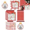 Christmas Tree And Snowman Bingo Set With Cards For Holiday Celebration