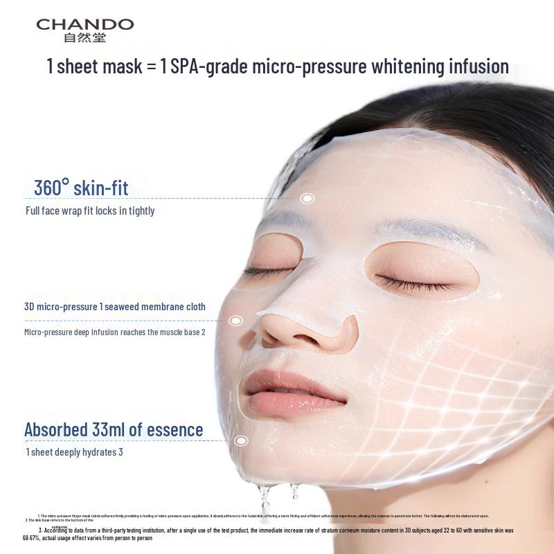 CHANDO Niacinamide Refined Whitening Ampoule Face Mask