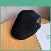 Simple Retro Solid Color Suede Neutral Casual Beret For Casual Winter Fashion
