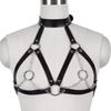 Women's Sexy Leather Body Harness – Bondage Lingerie with Chest Straps & Gothic Fetish Appeal