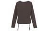 Nike Set in Sleeve T Shirt Women's Brown FB8718-237