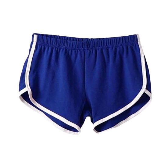 Женские спортивные шорты с эластичной талией, мини-шорты для йоги, однотонные суперкороткие брюки, легкие пляжные брюки, спортивные шорты