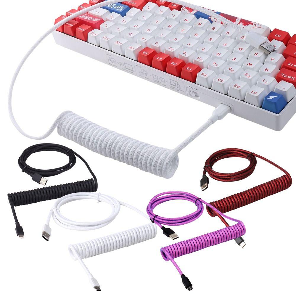 Type C To USB-A Mechanical Keyboard Cable GX12 Connector Gaming Keyboard Cable Gaming Keyboard
