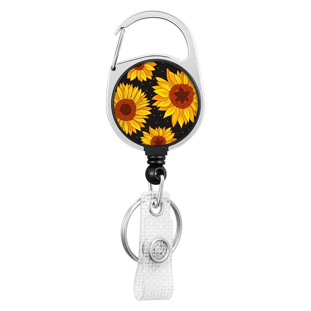 Retract Pull Key Chain Lanyard Clip Name Tag Holder Badge Holders ID Card Key Ring Badge Reel Clip