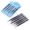 6Pcs Esd Stainless Steel Safety Precision Tweezers Antistatic Maintenance Tool