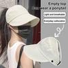 Sun Hats for Women Wide Brim UV Protection Visor Hat Summer Beach Adjustable Ponytail Packable Cap for Fishing Hiking