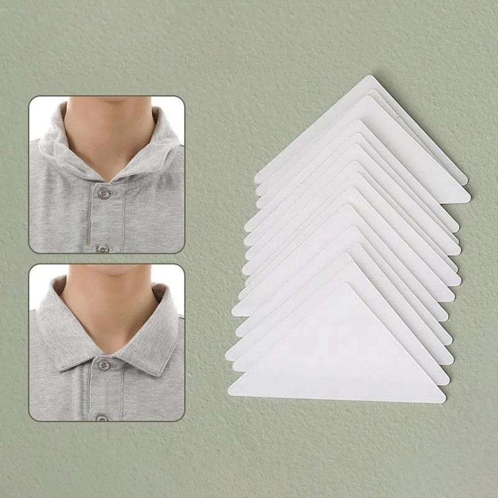 100 шт. Самоклеящиеся держатели для воротника, Одноразовые наклейки на воротник рубашки, Быстросъемная лента для воротника для мужчин, Формальные и повседневные рубашки, Путешествия