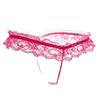 Сексуальное нижнее белье Бесплатное сексуальное нижнее белье Женские сексуальные футболки с жемчугом Большого размера с открытой промежностью стринги с кружевом Соблазн оптом
