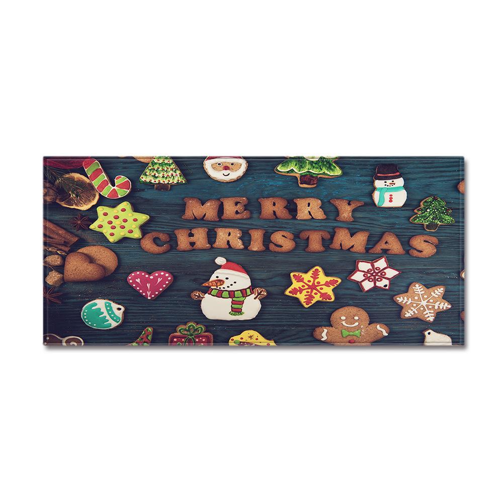 Christmas Kitchen Sand Carpet Doormat Long Floor Mat