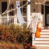Halloween Ghost Windsock Flag 40 Inch Outdoor Hanging Decor Spooky Flying Ghost Wind Socks for Yard Patio Garden Pathway Tree Decor