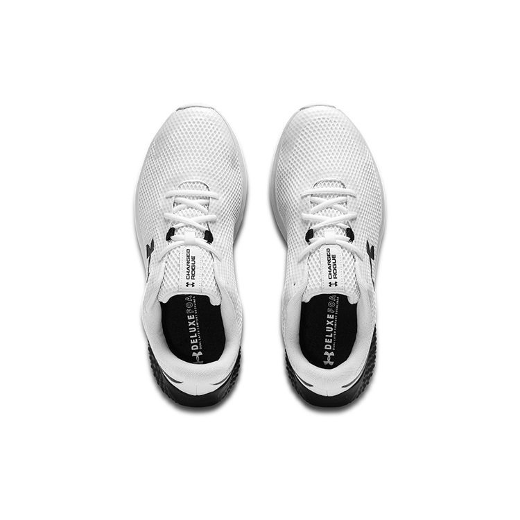 Under Armour Charged Rogue 3 White Black Men Sneakers 3024877-104