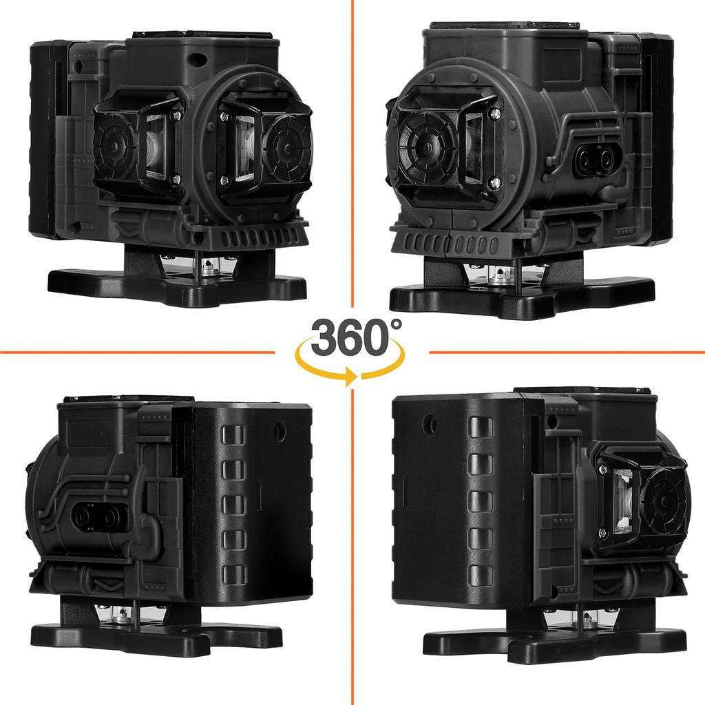 Multifunctional 12 Lines Green Light Laser Level 3 Degrees  Self-leveling Machine Rechargeable Lithium