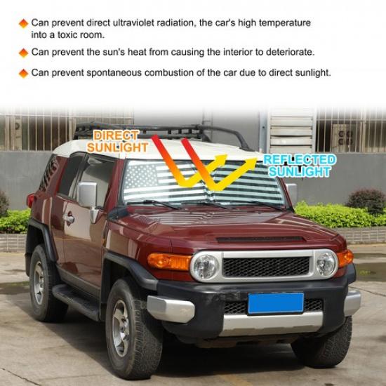 Автомобильная солнцезащитная шторка на лобовое стекло для Toyota FJ Cruiser 2007-2014