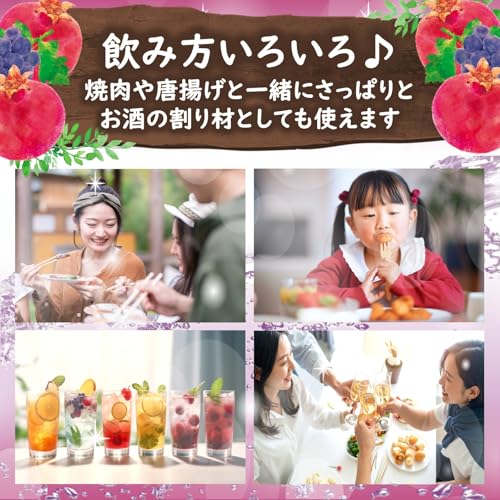 Mitsukan Commercial Fruitis Apple Cider Vinegar Pomegranate 1000ml (6x Concentrated Type) [Drinkable Vinegar Apple Vinegar Apple Vinegar Apple Cider