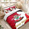 Custom Name Bedding Set 3 PiecesSouthampton FC Print Duvet Cover + 2 Pillowcases Soft Bed Decor