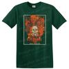 Skull Flames Graphic T Shirt Heavy Metal Concert Art Psychedelic Tee