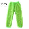 1 Set Christmas Costume Includes Top Pants Hat Belt Gloves And Shoe Cover Green Cartoon Furry Animal Cosplay Santa Performance Drama Stage Opera