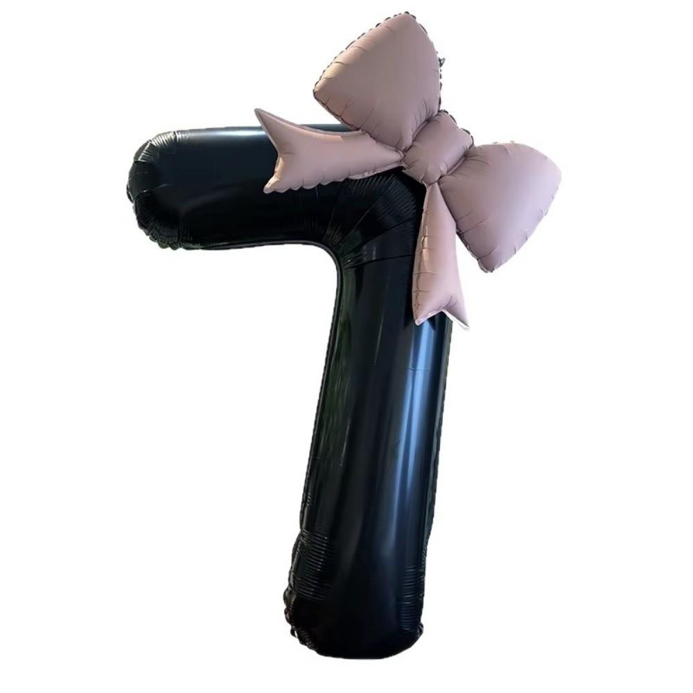 2pcs 40inch Number Balloons Photo Props Bownot Balloons Aluminium Foil Balloons Party Decorations