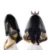 Dark Crown Veil Lace Head Covering Wedding Hair Accessories Black Wedding Veil Headscarf Lace Black Veil