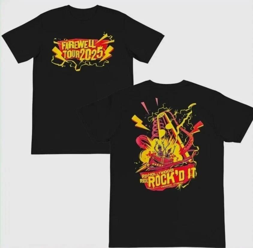 Футболка Hollywood Rip Ride Rockit прощальный тур Все размеры S-5XL Унисекс