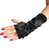 Fashion Sexy Gothic Black Fingerless Long Gloves Halloween Beggars Y2K Hole Punk Dark Cosplay