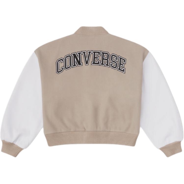 Converse Бейсбольная куртка женская коричневая 10026772-A01