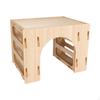 Wooden Bunny Hay Feeder Hamsters Playhouse Hideout Less Wasted Small Animal Holder Food Feeding