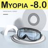 Миопия Очки для плавания Рецептурные -1.0~-8.0 Водонепроницаемые Антизапотевающие Очки для плавания Силиконовые Диоптрийные Очки для дайвинга Взрослые Дети