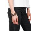Women  Magnetic Clasp Bracelet Leopard Leather Bangle  Wide Wristband Bracelets & Bangles