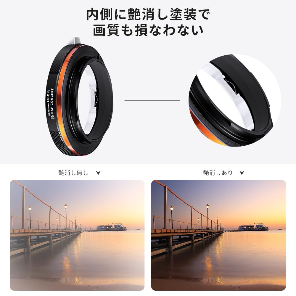 Concept Mount Adapter IV Leica M Mount Lens Compatible with Sony E Mount Lens Adapter for NEX Cameras Manual Focus Matte Finish High Precision