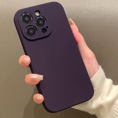 Роскошный жидкий противоударный чехол для телефона для iPhone 11 12 13 14 Pro Max Plus XR X XS 7 8 SE 2 3, силиконовые чехлы с полным покрытием объектива