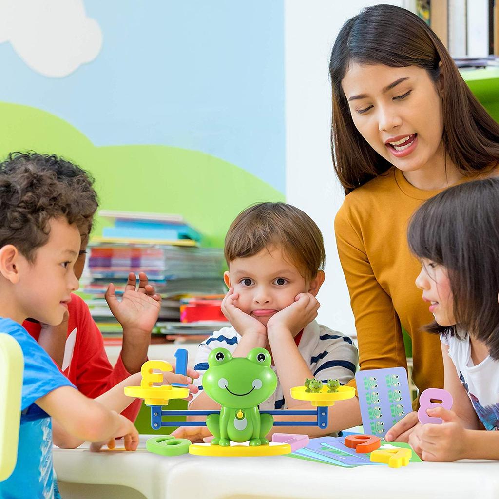 Обучающие весы-балансир Лягушка Баланс Качели Числовой баланс Математическая обучающая доска Карточка Возраст Мальчики Игрушка, Игра, Игрушка, Игра, Игра, Малыш, Дети, 6,