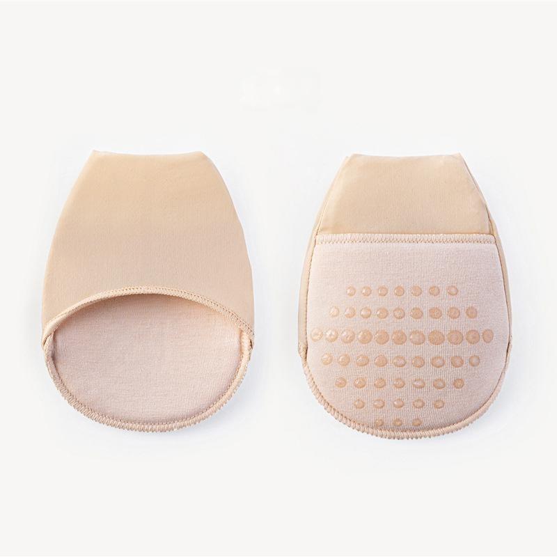 2 пары полуневидимых женских носков на весну и лето, тонкие носки с коротким носком и полупальцами, нескользящие носки для передней части стопы, носки на высоком каблуке