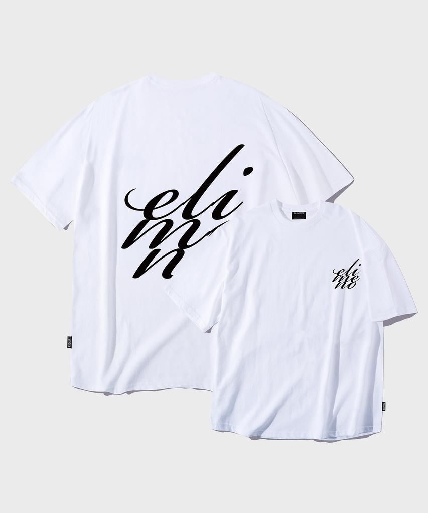 ELIMENO El Breath Logo Oversized Short Sleeve T-Shirt White