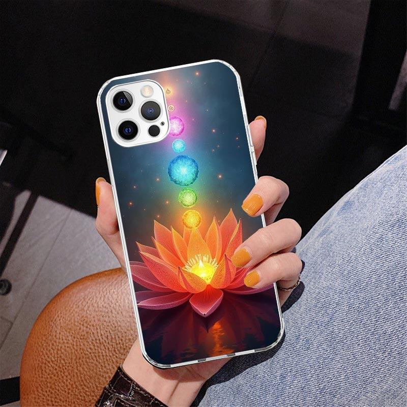 Yoga Chakra Spiritual Energy Universe Phnoe Case for Iphone 17 Air 16 16E 11 12 13 Mini 14 Plus 15 Pro Max 7 8 + SE 2020 Phone C